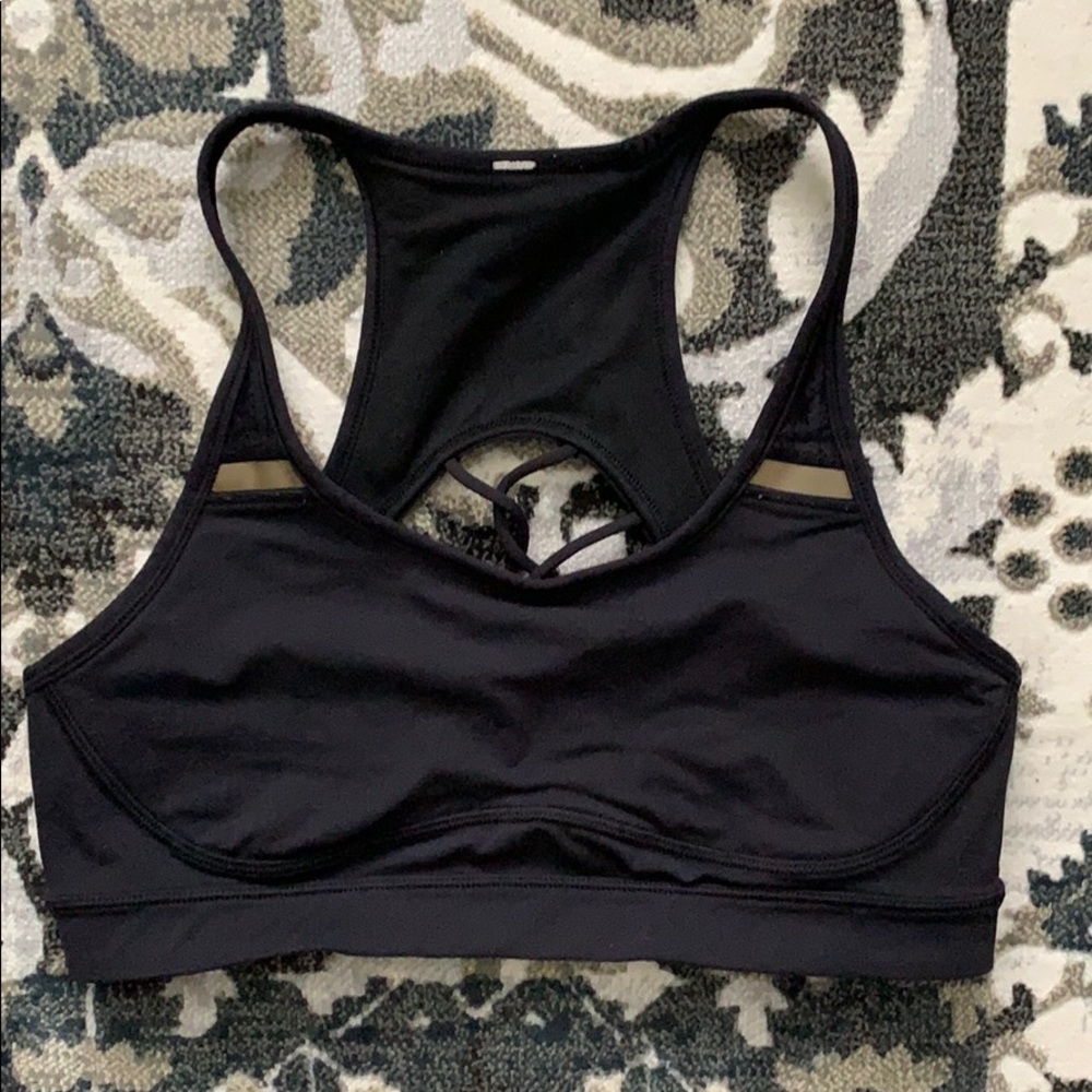 Size 10 Black Lululemon Sports Bra
